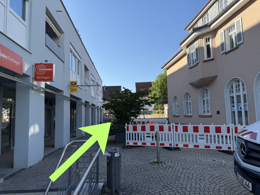 Öffnet die Seite 'Ihr Weg durch die Baustelle'